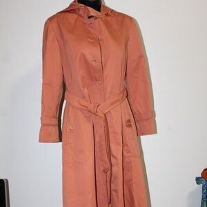 P.B.D. International Hooded Trench Coat. Vintage. Sz.International: 7 / USA 8